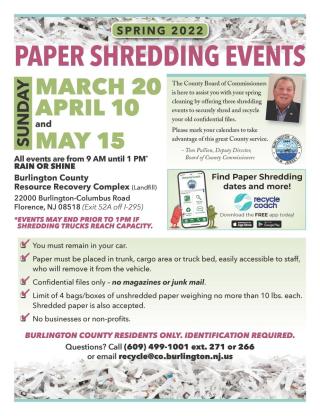 2022 Paper Shred Events
